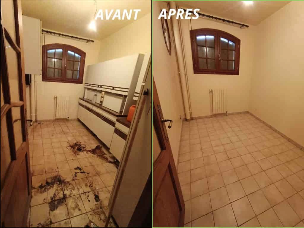 Sols avant et après nettoyage